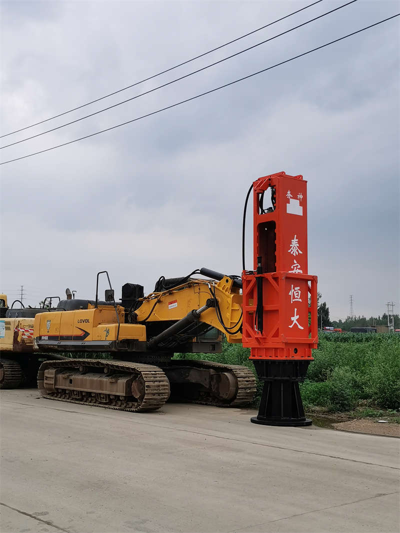 150KJ rapid impact compaction equipment parked on the side of the road