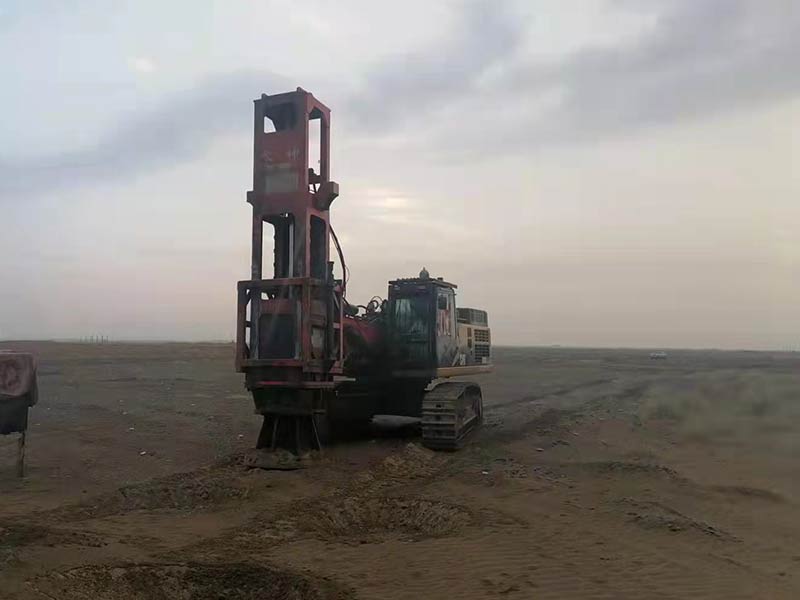 Rapid shock compaction at construction site in Saudi Arabia