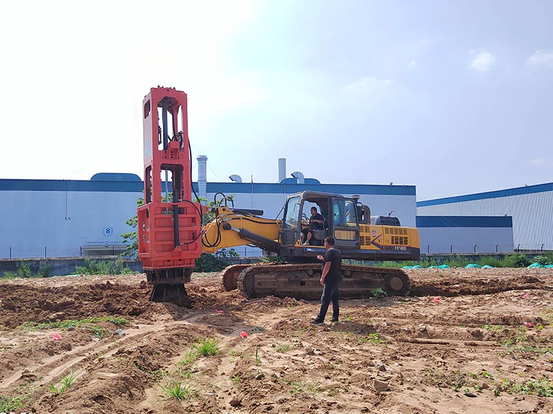 Rapid impact compactor on display in the workshop