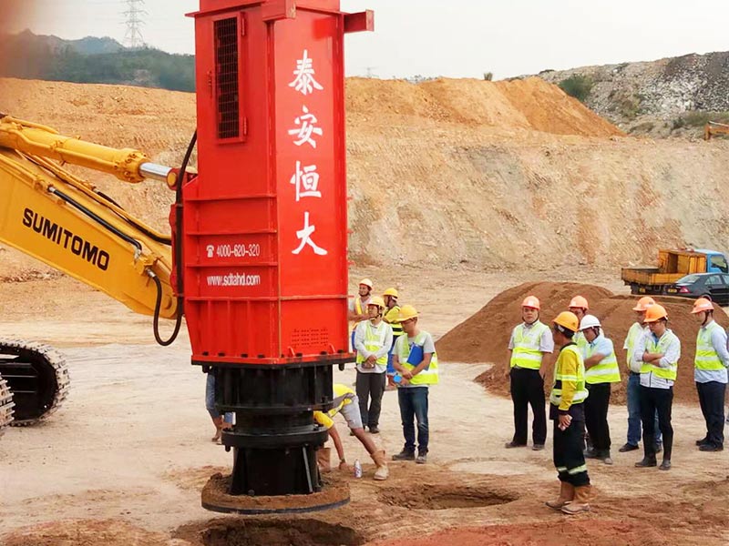 7t rapid impact compactor in Xiamen Airport